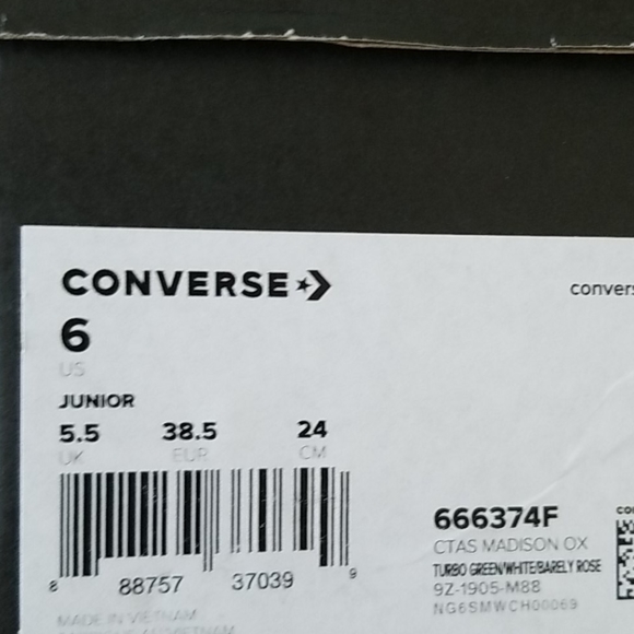 Turbo Green Converse Shoes - Picture 7 of 8